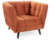 Fotel tapicerowany Castello 1 Velvet cynamon Bluvel 4215
