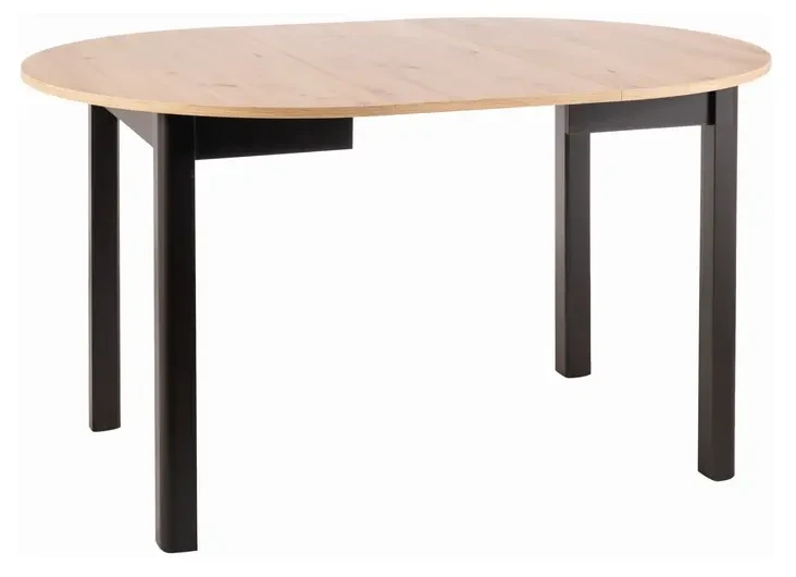 Stół rozkładany Dante 102-144 cm dąb artisan/czarny