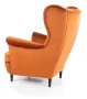 Fotel tapicerowany Harry Velvet cynamon Bluvel 4215