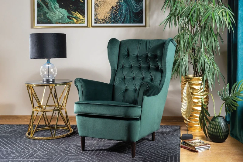 Fotel tapicerowany Harry Velvet