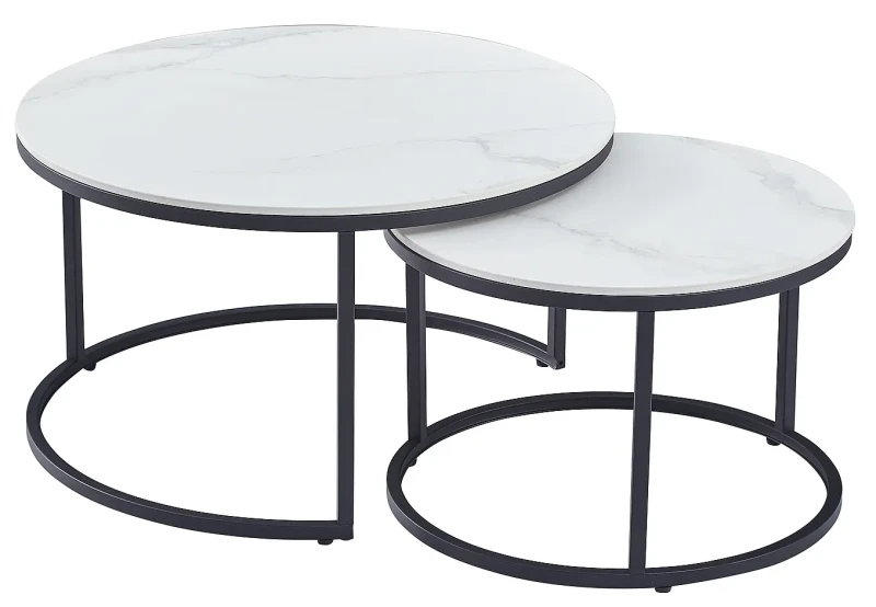 Zestaw stolików Ferrante C biały