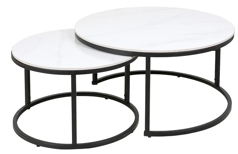 Zestaw stolików Ferrante C biały