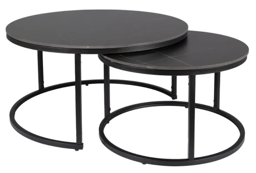 Zestaw stolików Ferrante D czarny