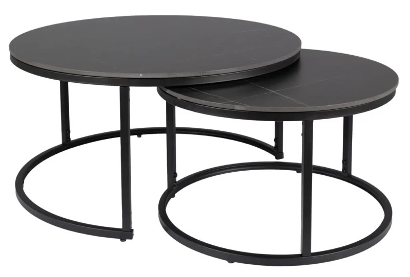 Zestaw stolików Ferrante D czarny