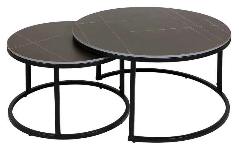 Zestaw stolików Ferrante D czarny