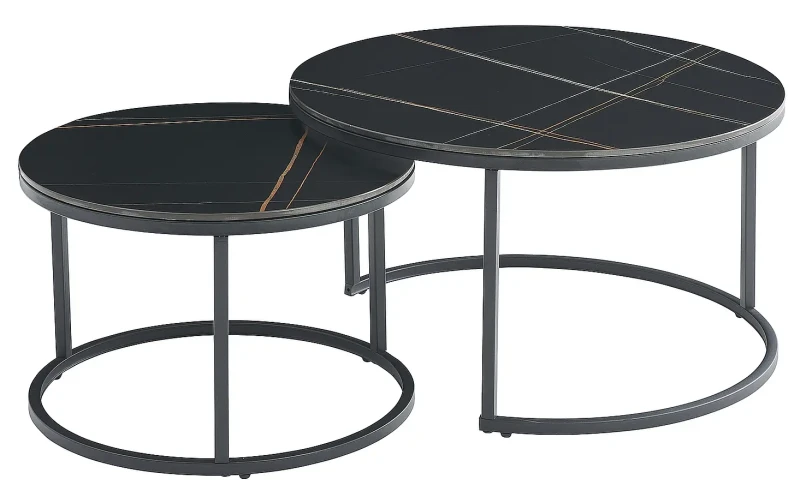 Zestaw stolików Ferrante D czarny