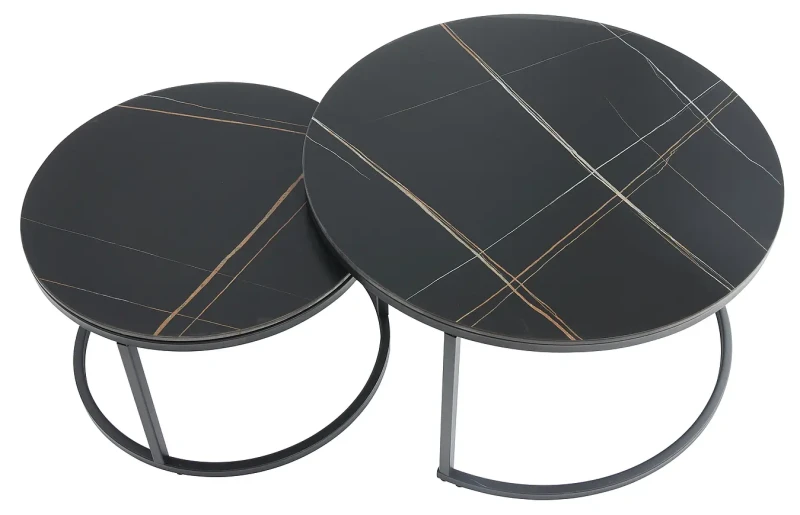 Zestaw stolików Ferrante D czarny