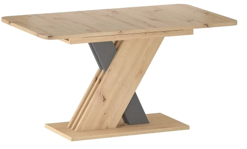 Stół rozkładany Exel 140-180 cm dąb artisan/antracyt