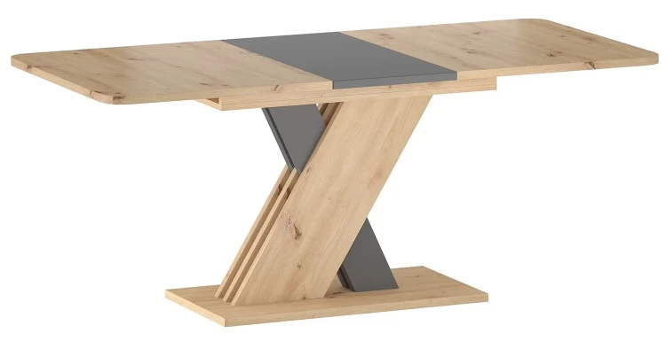 Stół rozkładany Exel 140-180 cm dąb artisan/antracyt