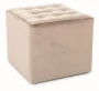 Pufa tapicerowana Lori Velvet ciemny beż Bluvel 40