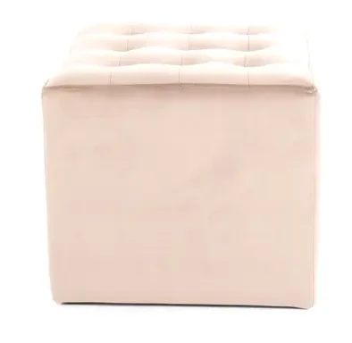 Pufa tapicerowana Lori Velvet ciemny beż Bluvel 40