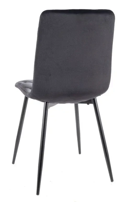 Krzesło tapicerowane Jerry Velvet czarny Bluvel 19
