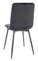 Krzesło tapicerowane Jerry Velvet czarny Bluvel 19