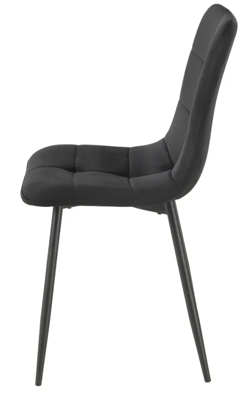 Krzesło tapicerowane Ivo Velvet czarny Bluvel 19