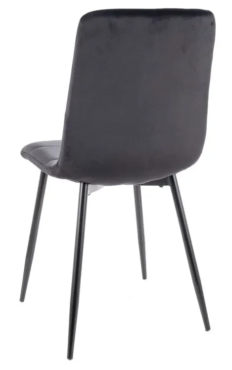 Krzesło tapicerowane Ivo Velvet czarny Bluvel 19