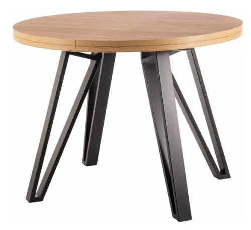 Stół rozkładany Galaxy 100-168 cm dąb artisan/czarny