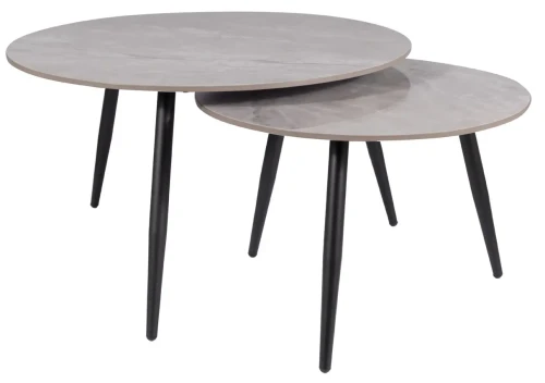Zestaw stolików Kora C szary efekt marmuru