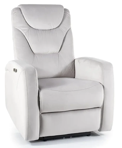 Fotel rozkładany Kronos Velvet jasnoszary Bluvel 03