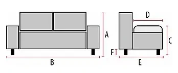 Sofa tapicerowana Karo 2 Velvet wenge
