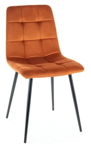 Krzesło tapicerowane Mila Velvet cynamon Bluvel 4215