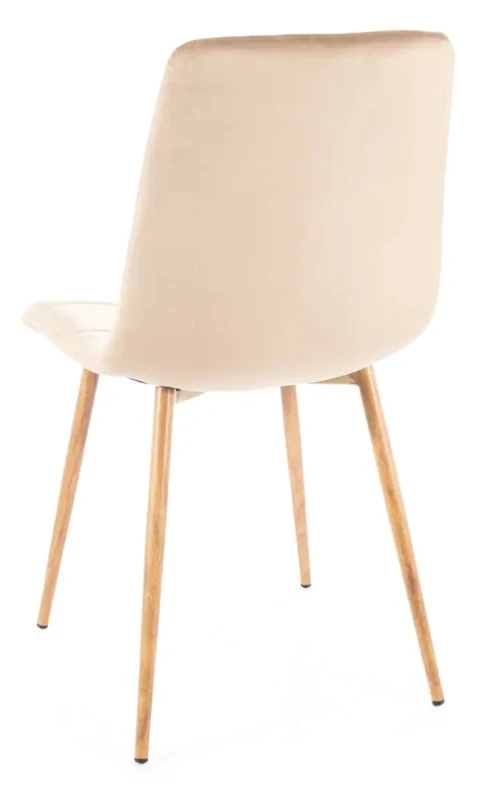 Krzesło tapicerowane Mila D Velvet beż Bluvel 28