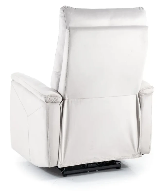 Fotel rozkładany Neptun Velvet jasnoszary Bluvel 03