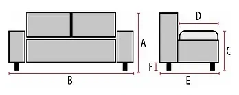 Sofa tapicerowana Nordic