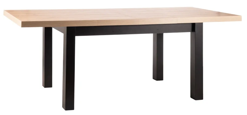 Stół rozkładany Presto 140-218 cm dąb artisan/czarny