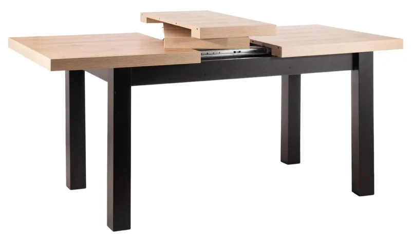Stół rozkładany Presto 140-218 cm dąb artisan/czarny