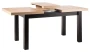 Stół rozkładany Presto 140-218 cm dąb artisan/czarny