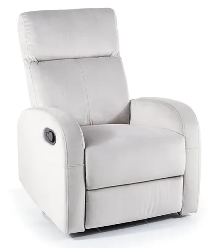 Fotel rozkładany Olimp Velvet jasnoszary Bluvel 03