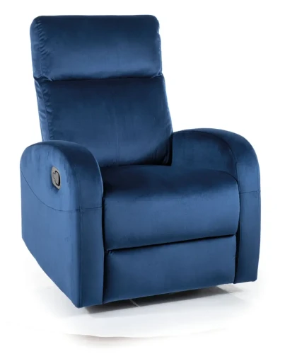 Fotel rozkładany Olimp Velvet granatowy Bluvel 86
