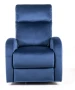 Fotel rozkładany Olimp Velvet granatowy Bluvel 86