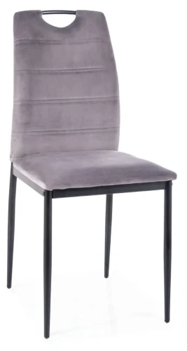 Krzesło tapicerowane Rip Velvet szary Bluvel 14