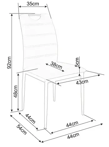 Krzesło tapicerowane Rip Velvet