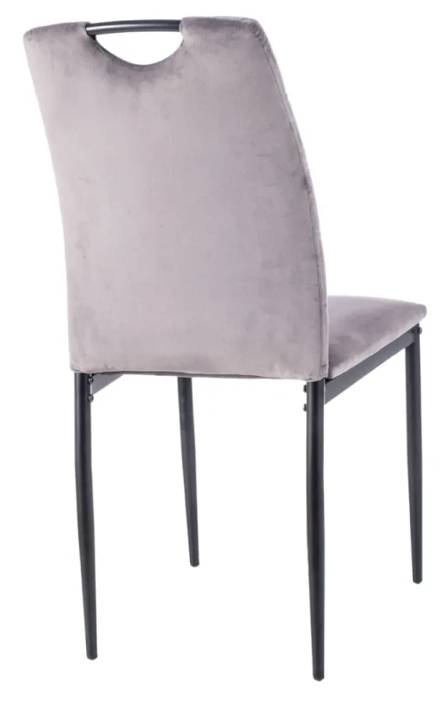 Krzesło tapicerowane Rip Velvet jasnoszary Bluvel 03