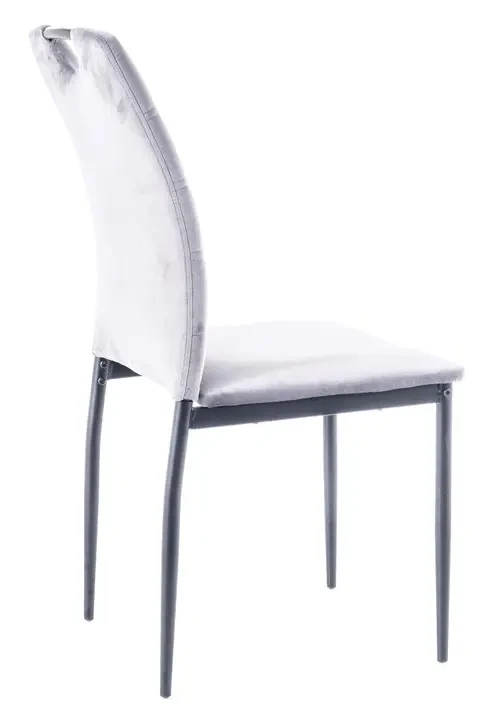 Krzesło tapicerowane Rip Velvet jasnoszary Bluvel 03