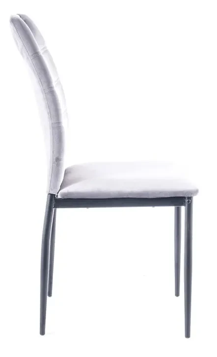 Krzesło tapicerowane Rip Velvet jasnoszary Bluvel 03