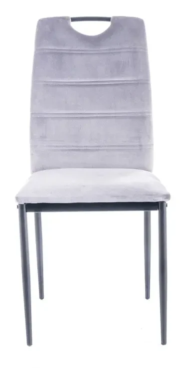 Krzesło tapicerowane Rip Velvet jasnoszary Bluvel 03