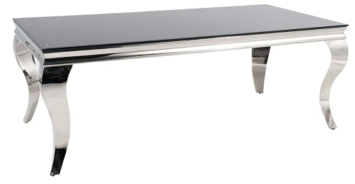 Ława Prince A 120x60 cm czarny/chrom