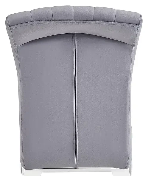 Krzesło tapicerowane Prince Velvet szary .195