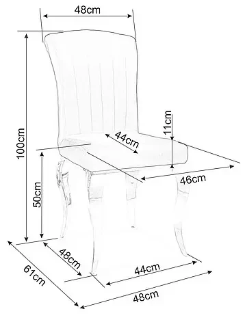 Krzesło tapicerowane Prince Velvet