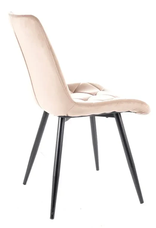 Krzesło tapicerowane Ralph Velvet ciemny beż Bluvel 40