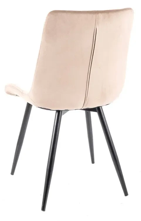 Krzesło tapicerowane Ralph Velvet ciemny beż Bluvel 40