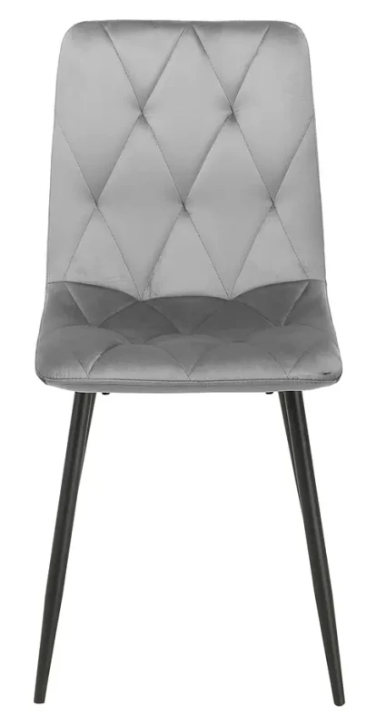 Krzesło tapicerowane Tom Velvet jasnoszary Bluvel 03
