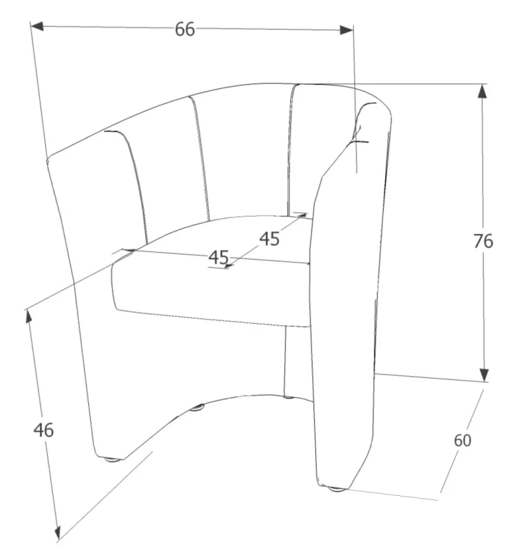 Fotel TM-1 ekoskóra