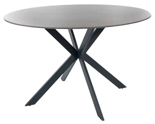 Stół okrągły Talia 120 cm szary/czarny