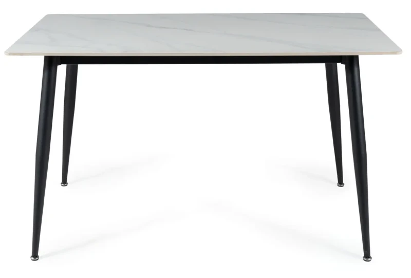Stół Rion 130x70 cm biały/czarny
