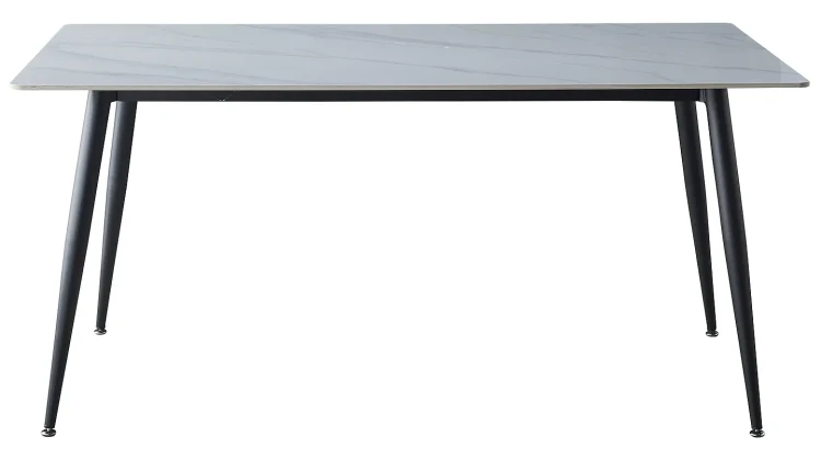 Stół Rion 160x90 cm biały/czarny