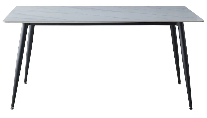 Stół Rion 160x90 cm biały/czarny